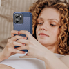 Oppo Reno14 F Kék Techsuit Carbon Silicone tok - 4. kép