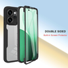 Oppo Reno14 F Techsuit - ColorVerse 360 Series + Képernyővédő - Fekete tok - 1. kép