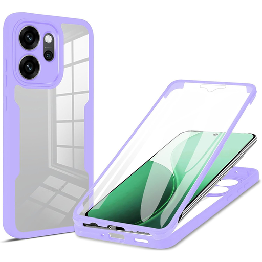 Oppo Reno14 F Lila Techsuit - ColorVerse 360 Series + Képernyővédő tok