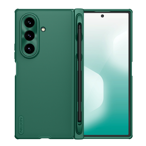  Samsung Galaxy Z Fold 7 Sötétzöld Nillkin Super Frosted FOLD mágneses tolltartó hátlap tok
