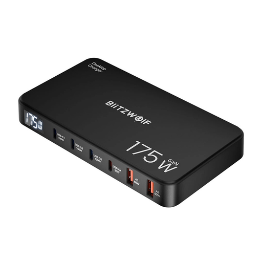 BlitzWolf BW-S30 6 az 1-ben töltőállomás 4xUSB-C + 2xUSB 175W