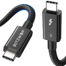 BlitzWolf BW-HDC8 USB-C – USB-C kábel, 240W, 0,5m (fekete)