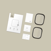 Apple Watch Ultra 1 / 2 / 3 (49 mm) edzett üvegfólia, Tech-protect Glass Ring 2-pack Titán - 3. kép
