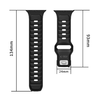 Apple Watch 8 / 9 / 10 / 11 / SE / Ultra (44 / 45 / 46 / 49 mm) Tech-protect Iconband Line fekete/narancs - 1. kép