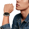 Apple Watch 8 / 9 / 10 / 11 / SE / Ultra (44 / 45 / 46 / 49 mm) Tech-protect Iconband Line fekete/narancs - 3. kép