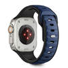 Apple Watch 8 / 9 / 10 / 11 / SE / Ultra (44 / 45 / 46 / 49 mm) Tech-protect Iconband Line fekete/sötétkék - 0. kép