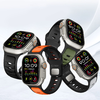 Apple Watch 8 / 9 / 10 / 11 / SE / Ultra (44 / 45 / 46 / 49 mm) Tech-Protect Iconband Line Szürke/Narancs - 2. kép