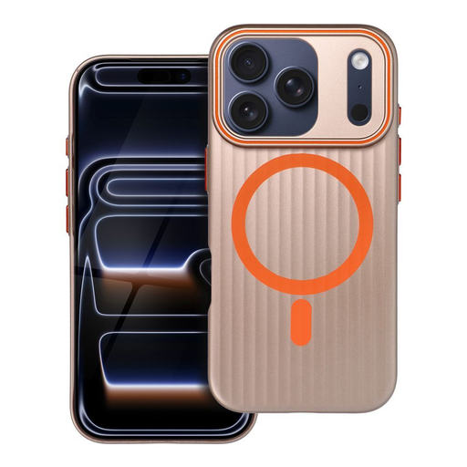 iPhone 17 Pro tok SIMPLY kompatibilis MagSafe támogatással titanium sivatag tok iPhone 17 Pro tok SIMPLY kompatibilis MagSafe támogatással titanium sivatag tok