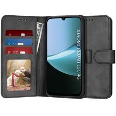 Xiaomi Redmi 15C 4G / Poco C85 4G Fekete Techsuit Diary Book tok.