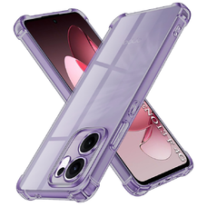 Oppo Reno13 F 4G / Reno13 F 5G / Reno13 FS 5G Smoke Black Techsuit - Ütésálló Átlátszó Szilikon tok
