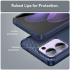 Oppo Reno13 F 4G Kék Techsuit Szénszálas Szilikon tok - 3. kép