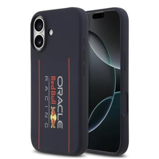 iPhone 17 tengerészkék Red Bull Szilikon Függőleges Logó MagSafe tok iPhone 17 tengerészkék Red Bull Szilikon Függőleges Logó MagSafe tok