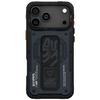 iPhone 17 Pro Max Skinarma Aegis tok mágneses töltéssel és kitámasztóval sötétkék - 1. kép