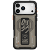 iPhone 17 Pro Max Skinarma Aegis tok mágneses töltés + fogantyú állvány szürke - 1. kép