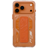 iPhone 17 Pro Max Skinarma Helio mágneses töltés + fogantyú állványos tok Narancssárga - 1. kép
