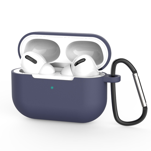 AirPods Pro 3 Sötétkék Techsuit Silicone Tok - Simán Vékony Anyagból tok AirPods Pro 3 Sötétkék Techsuit Silicone Tok - Simán Vékony Anyagból tok