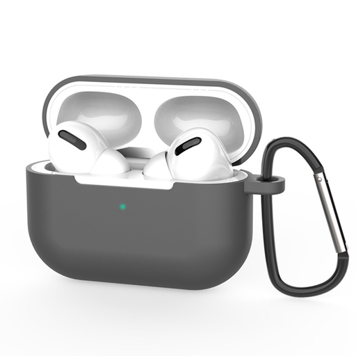 AirPods Pro 3 Szürke Techsuit Szilikon Tok, Sima, Ultrakönnyű Anyagból tok