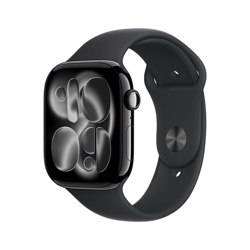 Apple Watch S11 GPS 42mm Jet Black Aluminium Case with Black Sport Band - S/M