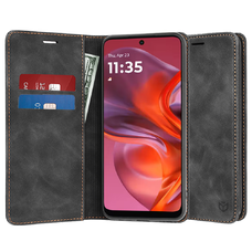 Motorola Moto G05 / E15 Techsuit Confy Cover - Fekete tok
