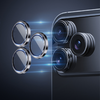  iPhone 17 Pro/17 Pro Max Szürke Rock Edzett Üveg Pure Series Kamera Lencse (3 Lencse) Üvegfólia - 4. kép