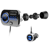 Bluetooth BC49BQ FM Transmitter (Bluetooth 5.0 + EDR + microSD + USB) Töltés funkcióval 2x USB 2.4A QC 3.0 Quick Charge fekete - 3. kép