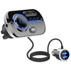 Bluetooth BC49BQ FM Transmitter (Bluetooth 5.0 + EDR + microSD + USB) Töltés funkcióval 2x USB 2.4A QC 3.0 Quick Charge fekete - 4. kép