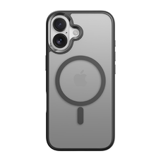  iPhone 17 fekete Rock Guard Touch Matte Sorozat Mágneses tok (fém lencsekeret)