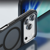  iPhone 17 fekete Rock Guard Touch Matte Sorozat Mágneses tok (fém lencsekeret) - 4. kép