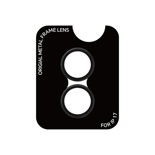  iPhone 17 Fekete Rock edzett üveg Pure Series kamera lencse (2 db lencse) üvegfólia