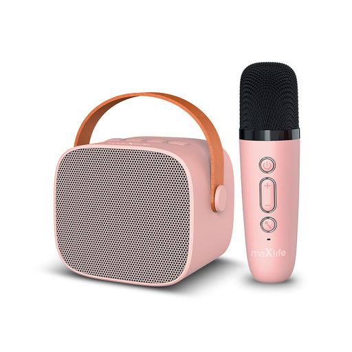 Maxlife Bluetooth karaoke hangszóró MXKS-100 rózsaszín