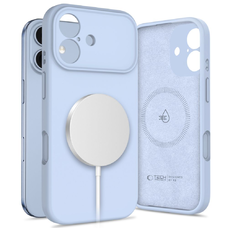 iPhone 17 Tech-protect Silicone Mist Blue tok