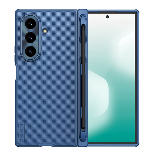  Samsung Galaxy Z Fold 7 Kék Nillkin Super Frosted FOLD Mágneses Töltő Ceruza Hátlap tok