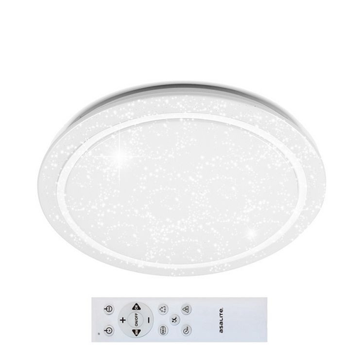 Asalite LED Mennyezeti Lámpa MIA 50W 3000K/4000K/6500K (3500 lumen) Kerek/Csillagos + RF Távirányító 3CCT+RGB