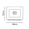 Asalite LED Fehér Reflektor Slim 10W 4500K (900 lumen) - 3. kép