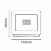 Asalite LED Fehér Reflektor Slim 20W 4500K (1800 lumen) - 3. kép
