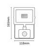 Asalite LED Fehér Reflektor Slim 20W 4500K (1800 lumen) + Mozgásérzékelő Szenzor - 3. kép