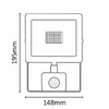 Asalite LED Fehér Reflektor Slim 30W 4500K (2700 lumen) + Mozgásérzékelő Szenzor - 3. kép