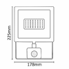 Asalite LED Fehér Reflektor Slim 50W 4500K (4500 lumen) + Mozgásérzékelő Szenzor - 3. kép