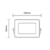 Asalite LED Reflektor Slim 10W 4500K (900 lumen) - 3. kép