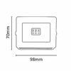 Asalite LED Reflektor Slim 10W 6500K (900 lumen) - 3. kép
