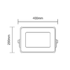 Asalite LED Reflektor Slim 200W 4500K (18000 lumen) - 3. kép