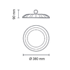 Asalite Prémium LED Csarnokvilágító 200W 4500K (30000 lumen) - 4. kép