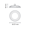 Asalite Prémium LED Csarnokvilágító 100W 4500K (15000 lumen) - 4. kép