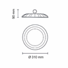 Asalite Prémium LED Csarnokvilágító 150W 4500K (15000 lumen) - 4. kép