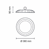Asalite Prémium LED Csarnokvilágító 200W 4500K (20000 lumen) - 4. kép