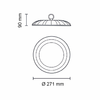 Asalite Prémium LED Csarnokvilágító 100W 4500K (10000 lumen) - 4. kép
