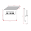 Asalite LED Napelemes Lámpa Slim 10W 4000K (1300 lumen)+Mozgásérzékelő Szenzor - 4. kép