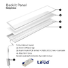 Asalite Prémium LED Panel BackLit 120x30cm 25W 4000K (4000 lumen) LIFUD driver - 3. kép