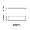 Asalite Prémium LED Panel BackLit 120x30cm 25W 4000K (4000 lumen) LIFUD driver - 4. kép