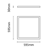 Asalite Prémium LED Panel BackLit 60x60cm 25W 4000K (3600 lumen) LIFUD UGR<19 - 3. kép